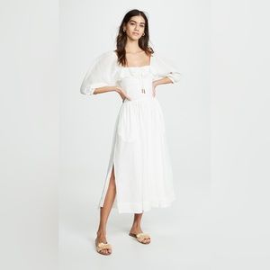 Free People Oasis Midi Dress In White - Never Worn - Tags Still On - Size Small